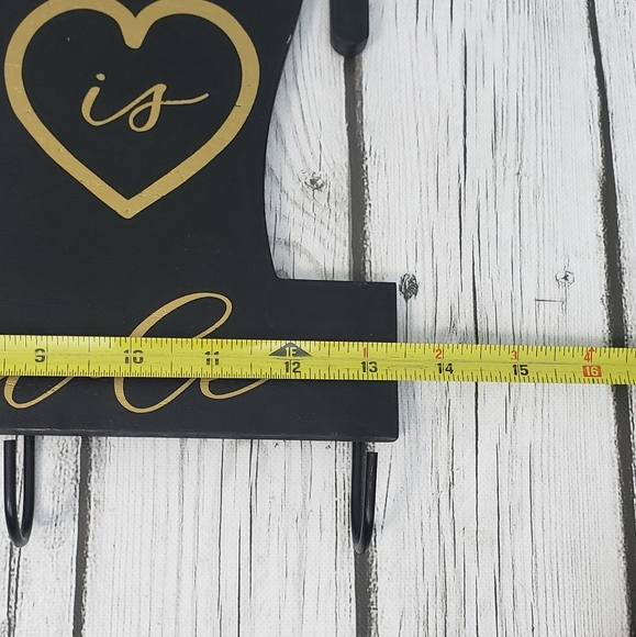 Happiness Is Homemade Wood Wall Decor With Hooks - Picture 7 of 7